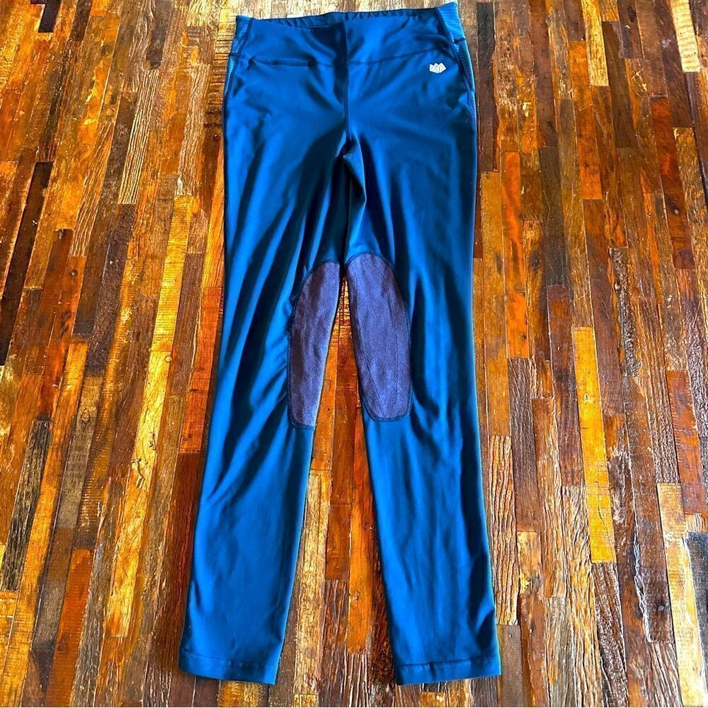 FITST4 SPORTS women’s equestrian leggings with suede inner patches. Pull on. Sm